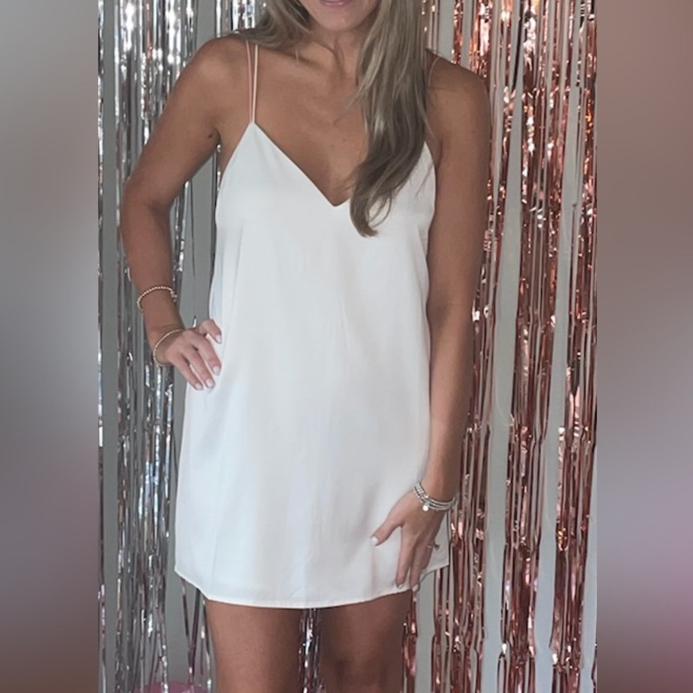 White Superdown Mini dress